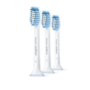 NEW - Philips Sonicare Sensitive Replacement Brush Head for Toothbrush - 3 pack